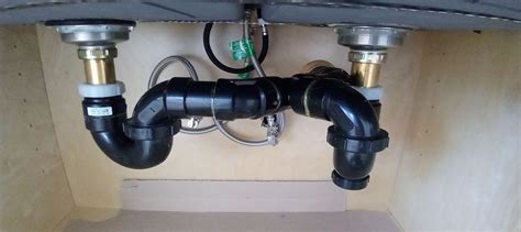 Kitchen Double Sink Plumbing Diagram