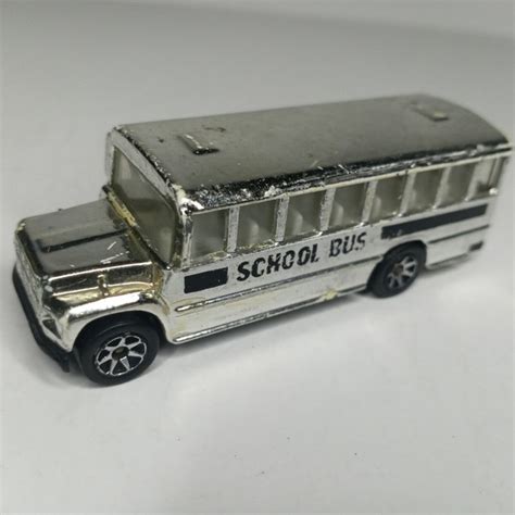 Hot Wheels Toys Hot Wheels School Bus Silverchrome Malaysia988 Loose Poshmark