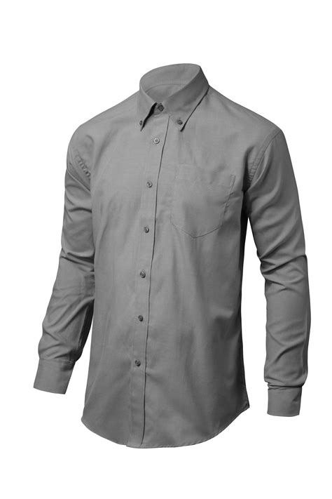 Camisa Oxford Hombre Gris M L Teknowelt Sa