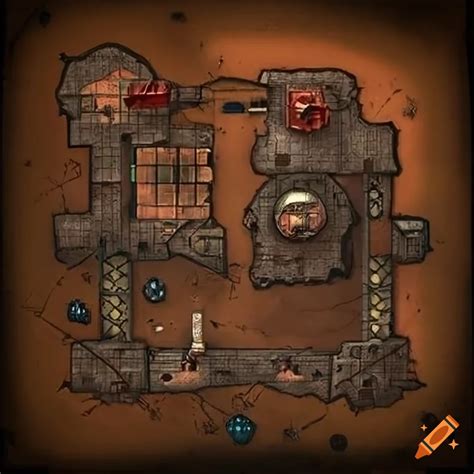 Pen And Paper Rpg Battlemap On Mars On Craiyon