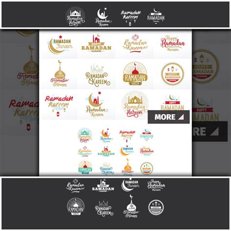 Ramadan Kreem Typographic Set Masterbundles