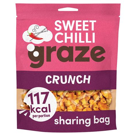 Graze Sweet Chilli Crunch Sharing Bag 104g Tesco Groceries