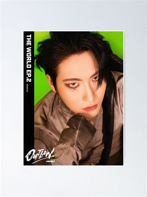 Ateez Seunghwa The World Ep Outlaw Poster For Sale By