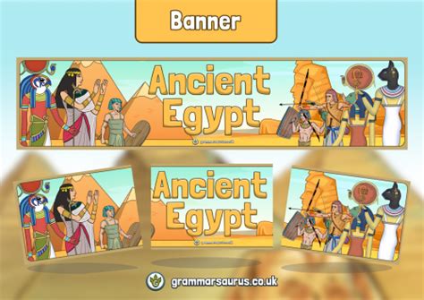 History Ancient Egypt Display Banner Grammarsaurus