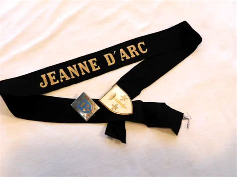 JEANNE D ARC Croiseur Ecole 2 Insignes Ruban Bachi 3 EUR 69 00