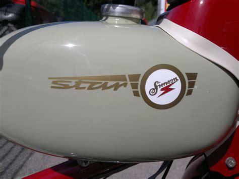 Simson Star Tankaufkleber Set Rechts Links Sr Top Qualit T Ebay