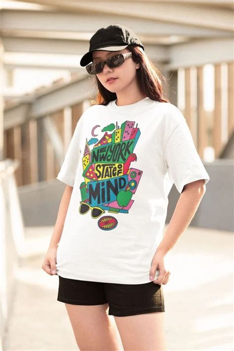 Round White Oversized T Shirts Half Sleeves Printed At Rs 240 Piece