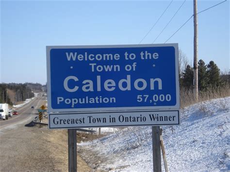 Caledon - Ontario, Canada - Population Signs on Waymarking.com