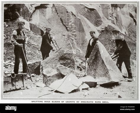 Rubislaw Quarry In Aberdeen 1909 Stock Photo Alamy