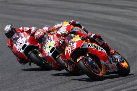 Pedrosa In Podium Fight As Marquez Crashes Out Motogp