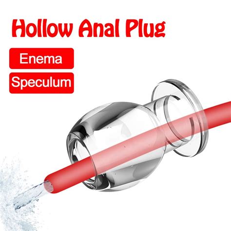 Hollow Anal Plug Tail Gay Butt Plug Balls For Vagina Anus Shower Sex