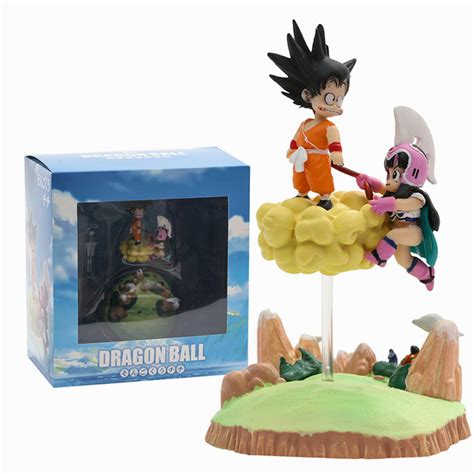 Bola De Drag O Cm Z Anime Figura Sol Goku Chichi Somersault Cloud A O