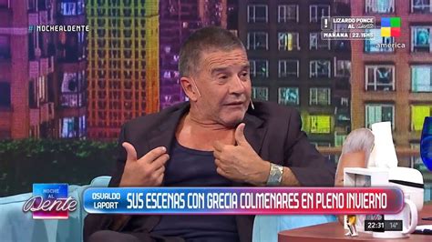 Las Divertidas An Cdotas De Osvaldo Laport Grabando Con Grecia