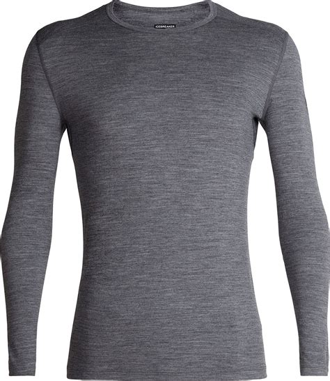 Icebreaker Merino 200 Oasis Long Sleeve Crewe Thermal Top Mens