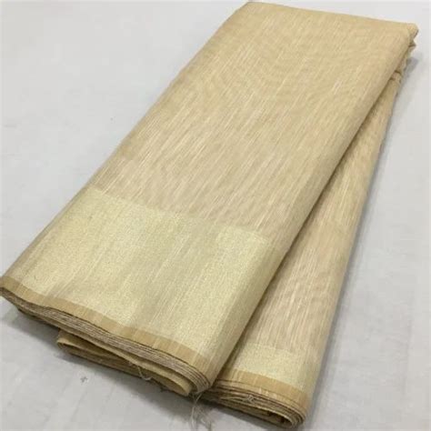 Banarasi Chanderi Slub Jari Patta Fabric Plain Solids At Rs 40 Meter