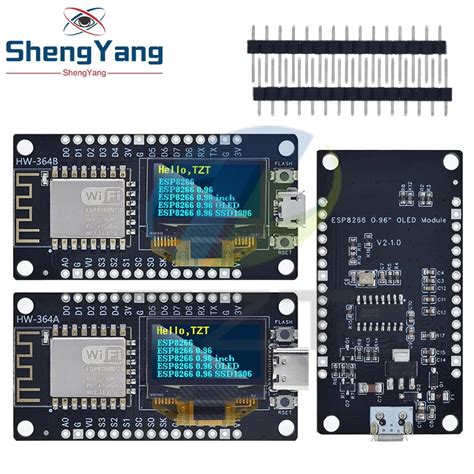 TZT NodeMCU ESP8266 Geli Tirme Kurulu Ile 0 96 In OLED Ekran CH340G ESP