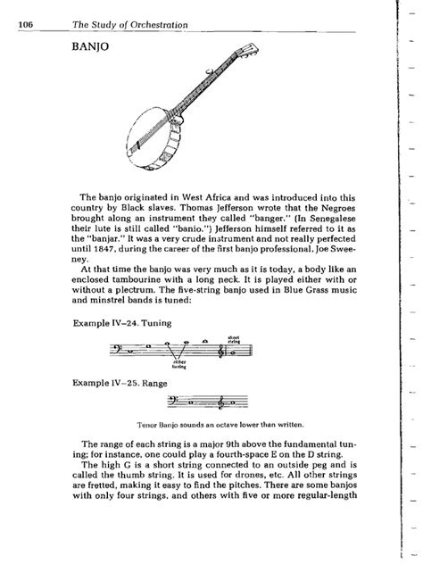 Banjo Orchestration Pdf String Instruments Chordophones