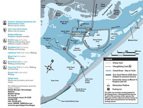 Virginia District Trail Map Assateague Island National Seashore U S National Park Service