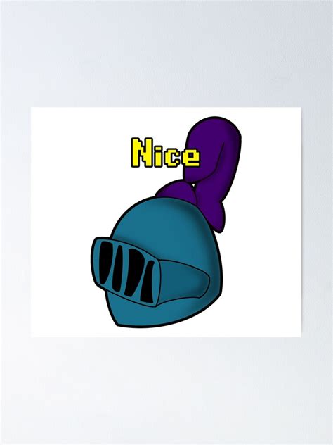 Nice Rune Full Helm Meme Osrs Old School 2007 Funny T Poster For