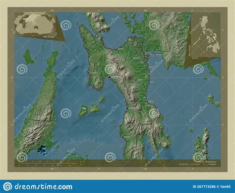 Leyte Philippines Wiki Labelled Points Of Cities Stock Illustration Illustration Of