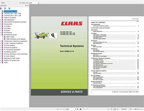 Claas TUCANO 480 430 340 320 Technical Systems EN