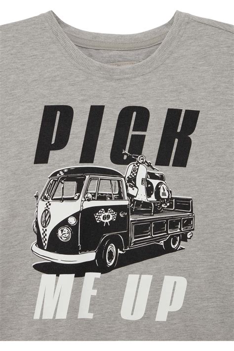 Van One T Shirt Pick Me Up Grey Black Kopen Bulli Beach Noordwijk Aan Zee