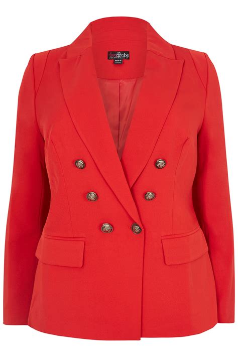 LOVEDROBE Roter Blazer Große Größen 44 60