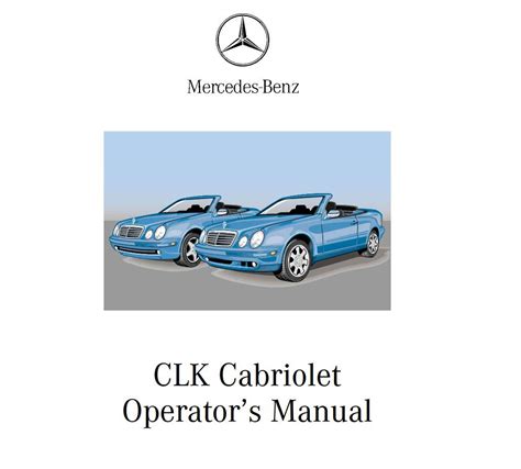 Mercedes Benz Clk Class Cabriolet 2001 Owners Manual PDF For FREE