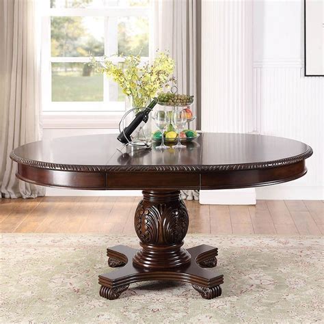 Chateau De Ville Round Dining Table Espresso Acme Furniture Furniture Cart