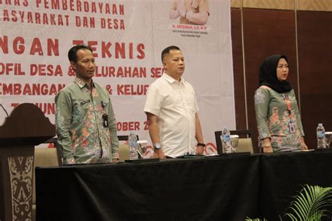 Dpmd Kalimantan Tengah Bimbingan Teknis Penyusunan Profil Desa Desa