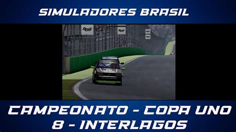 SIMULADORES BRASIL CAMPEONATO COPA UNO 8 INTERLAGOS YouTube