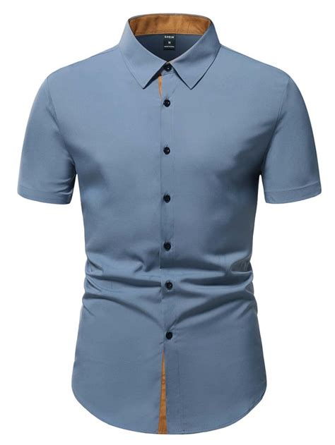 Manfinity Homme Men Button Front Shirt Shein Uk