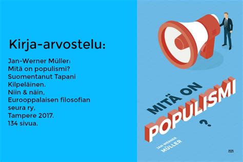 Populismi ‒ Oire Demokratian Rapautumisesta Vasen Kaista