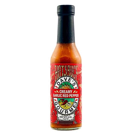 Daves Gourmet Creamy Garlic Red Pepper Hot Sauce Delivery