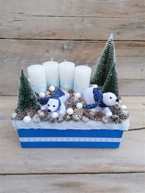 Adventi Box Snow Globes Decor Home Decor