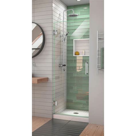 Dreamline Unidoor Ls 27 W X 72 H Hinged Frameless Shower Door With