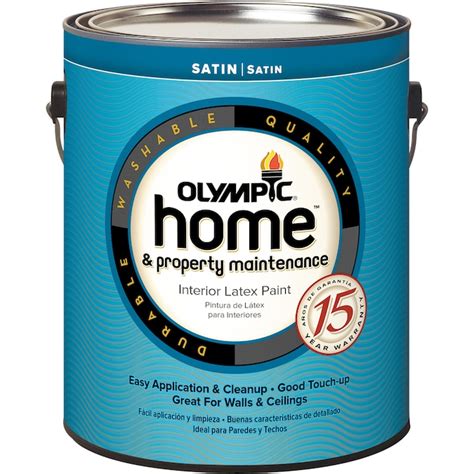 Olympic Home Satin White Tintable Interior Paint 1 Gallon In The Interior Paint Department At