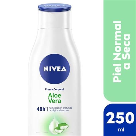 Nivea Crema Corporal Hidratante Aloe Vera Para Piel Normal A Seca 250