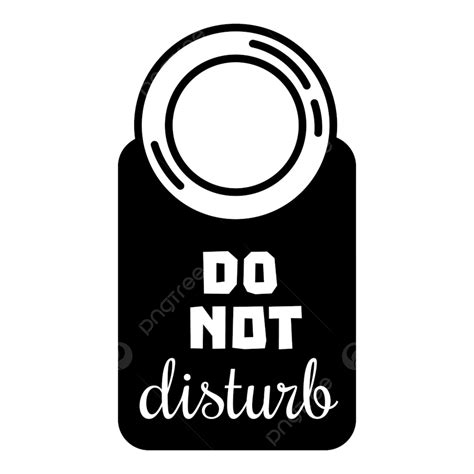 Disturb Clipart Transparent Background Dont Disturb Door Card Icon