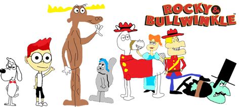 Rocky and Bullwinkle Characters by JDL2016 on DeviantArt