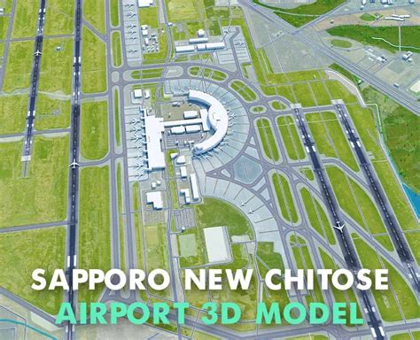 Sapporo New Chitose Airport 3d - FlippedNormals