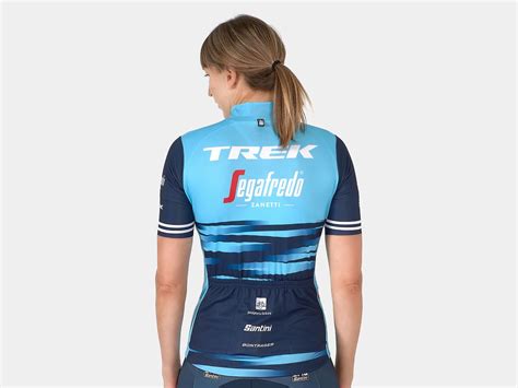 Bontrager Santini Trek Segafredo Team Replica Damen Fahrrad Trikot Kurz