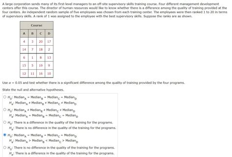 Solved A Large Corporation Sends Many Of Its First Level Chegg