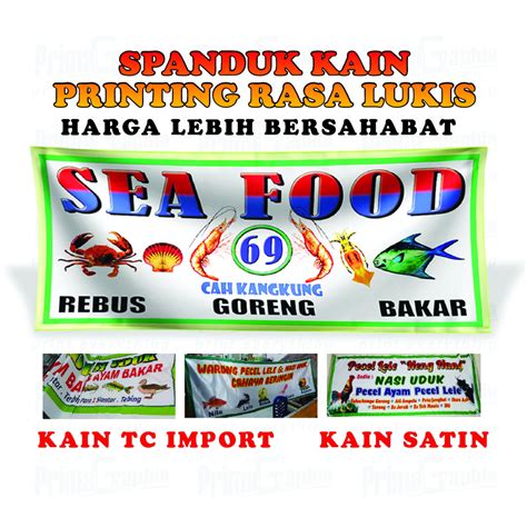 Jual Spanduk Kain Pecel Lele Spanduk Kain Nasi Goreng Spanduk Kain