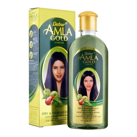 Buy Dabur Amla Gold Dry Damaged Hair Oil Locks Moisture Repairs