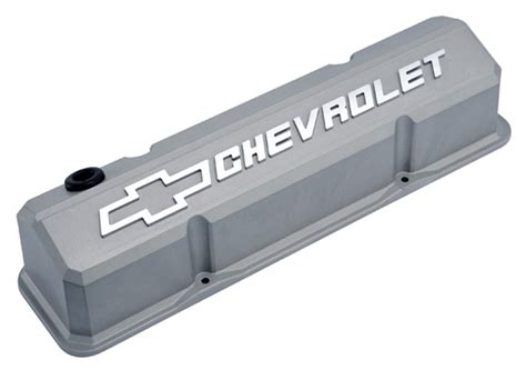 Proform 141 925 Slant Edge Valve Covers Small Block Chevy Natural Cast Aluminum