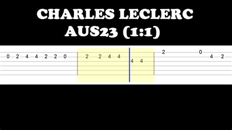 Charles Leclerc AUS23 1 1 Easy Guitar Tabs Tutorial YouTube