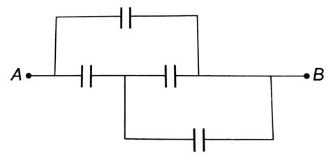 In The Circuit Shown In Figure Each Capacitor Has A Capacity Of 3 MuF