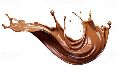 Chocolate Splash Isolated 44761444 Png