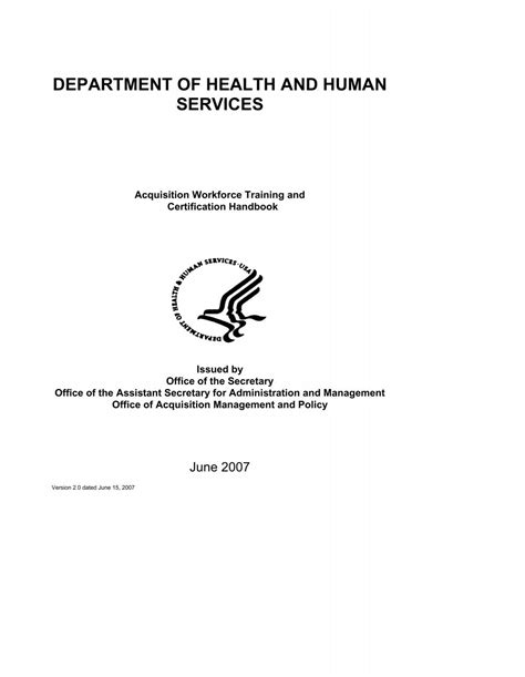 DEPARTMENT OF HEALTH AND HUMAN SERVICES